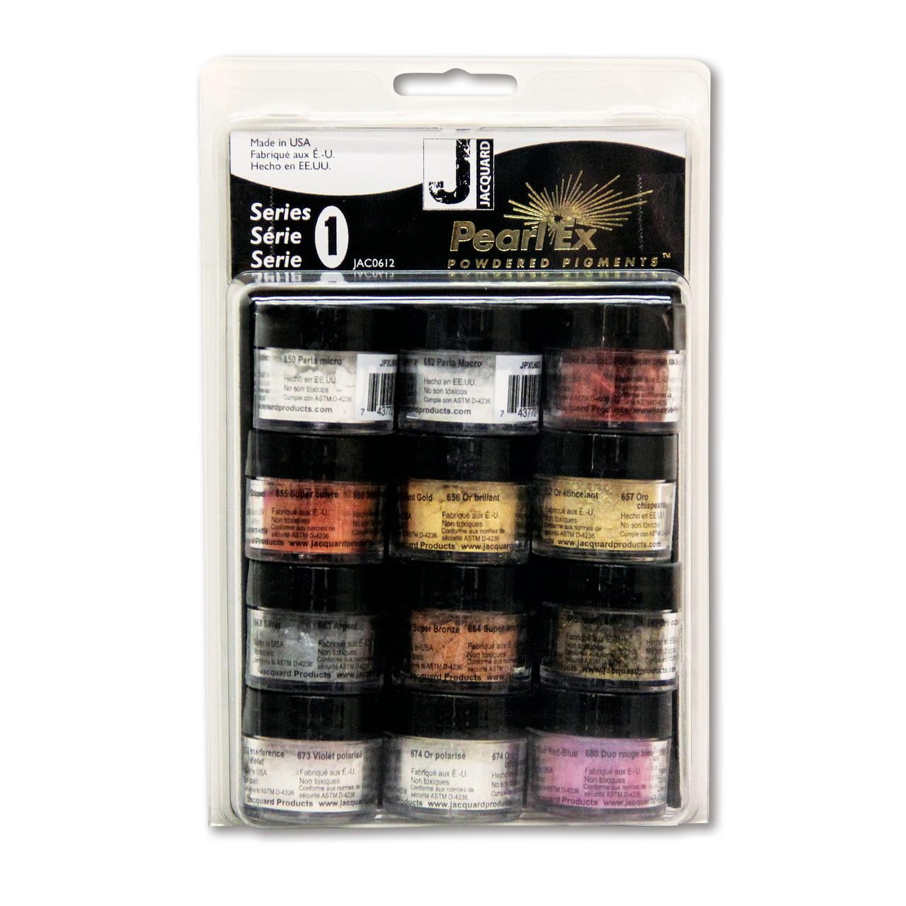 Jacquard Pearl Ex Mica Pigment Set, 12-Colors, Series 1