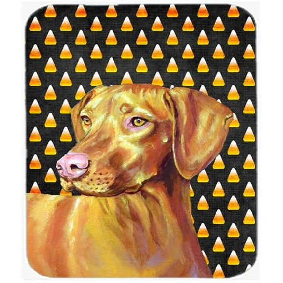 Vizsla Candy Corn Halloween Portrait Mouse Pad, Hot Pad or Trivet