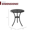 thumbnail image 2 of Kinger Home  Ekta 24-Inch Patio Bistro Sets 3 Piece Cast Aluminum Black, 2 of 6