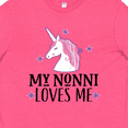 thumbnail image 4 of Inktastic My Nonni Loves Me Girl Unicorn Youth T-Shirt, 4 of 5