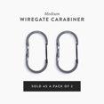 thumbnail image 4 of Barebones Wiregate Carabiners - 3 Sizes, 4 of 5