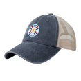 thumbnail image 1 of Paraguay National Football Team Cowboy Mesh Baseball Cap Navy Blue One Size, 1 of 5