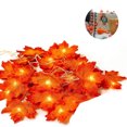 thumbnail image 3 of Fall Maple String Lights,40 LED Lights Battery Operated Autumn Leaf Fairy Lights, 3 of 4