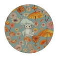 thumbnail image 2 of ONETECH Mushrooms Round Tablecloth,Groovy Hippie Flowers Circle Table Cloth Polyester Waterproof Table Cover for Home Kitchen Dining Party Pinic Patio Outdoor Decor, 2 of 7