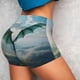 thumbnail image 4 of Fotbe Cloud Sky Green Dragon Shorts Sin Costuras – Shorts Deportivos de Cintura Alta para Mujer, Elásticos para Gimnasio, Yoga, Running o Ciclismo-Medium, 4 of 8