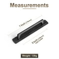 thumbnail image 3 of Goo-Ki 5''(128mm) Hole Centers Matte Black Cabinet Drawer Pulls with Backplate, Zinc Alloy Luxury Cabinet Handles for Dresser,Wardrobe,Cupboard,Cabinet Hardware,2 Pack, 3 of 7