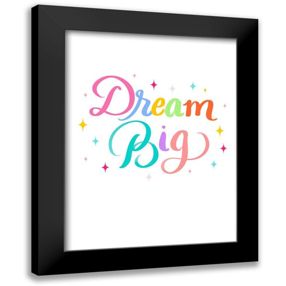 Batista, Dee 12x14 Black Modern Framed Museum Art Print Titled - Dream Big