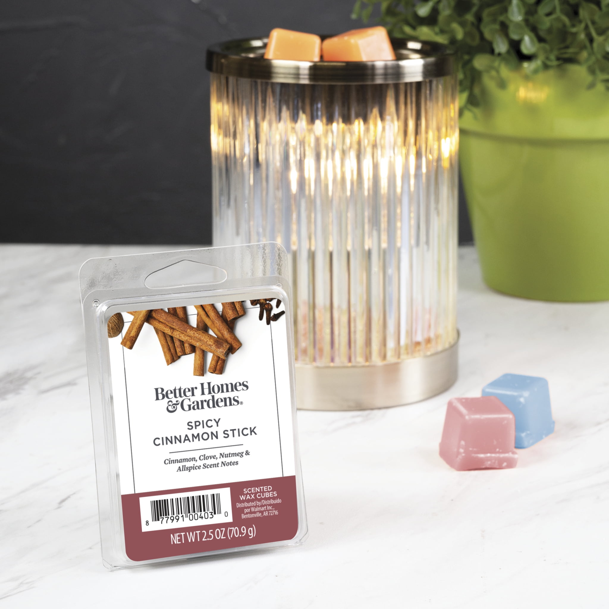 Spicy Cinnamon Stick Scented Wax Melts, Better Homes & Gardens, 2.5 oz (5-Pack)