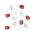 thumbnail image 5 of 10 B/O LED Warm White Metal House Christmas Lights - 6.5' Clear Wire, 5 of 6