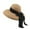Coffee, variant on GDREDA Caps for Men Women Fashion Summer Bow Straw Foldable Hat Beach Sun Protection Hats Caps，White