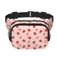 thumbnail image 1 of Fotbe Ladybug With Flower Cangurera Cuadrada con Estampado de Doble Capa, Bolsa de Cintura Ajustable Mini para Hombres y Mujeres, 1 of 9