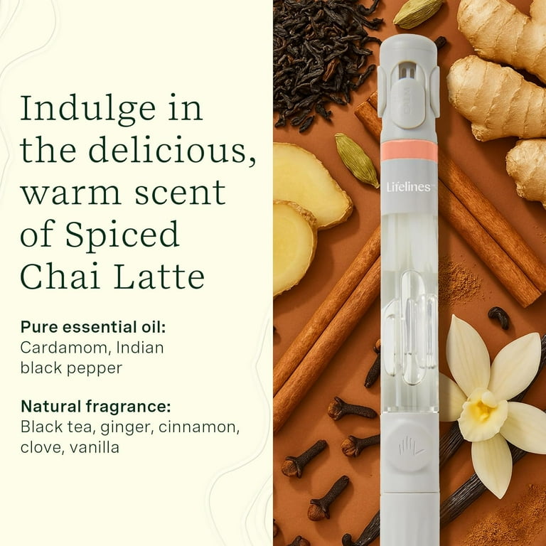Lifelines Pen Diffuser Set, Spiced Chai Latte Scent, 1mm Black
