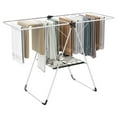 thumbnail image 1 of Gymax Séchoir à Linge à 2 Niveaux avec Ailes Réglables, Hauteur, Coussinet de Pied, Cadre en Aluminium, 1 of 10