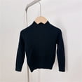 thumbnail image 4 of Ugoldhm Girls Boys Ribbed Sweaters Mock Neck Long Sleeve Warm Tops Fall Comfy Winter Shirts Sizes 0T-13Y, 4 of 6