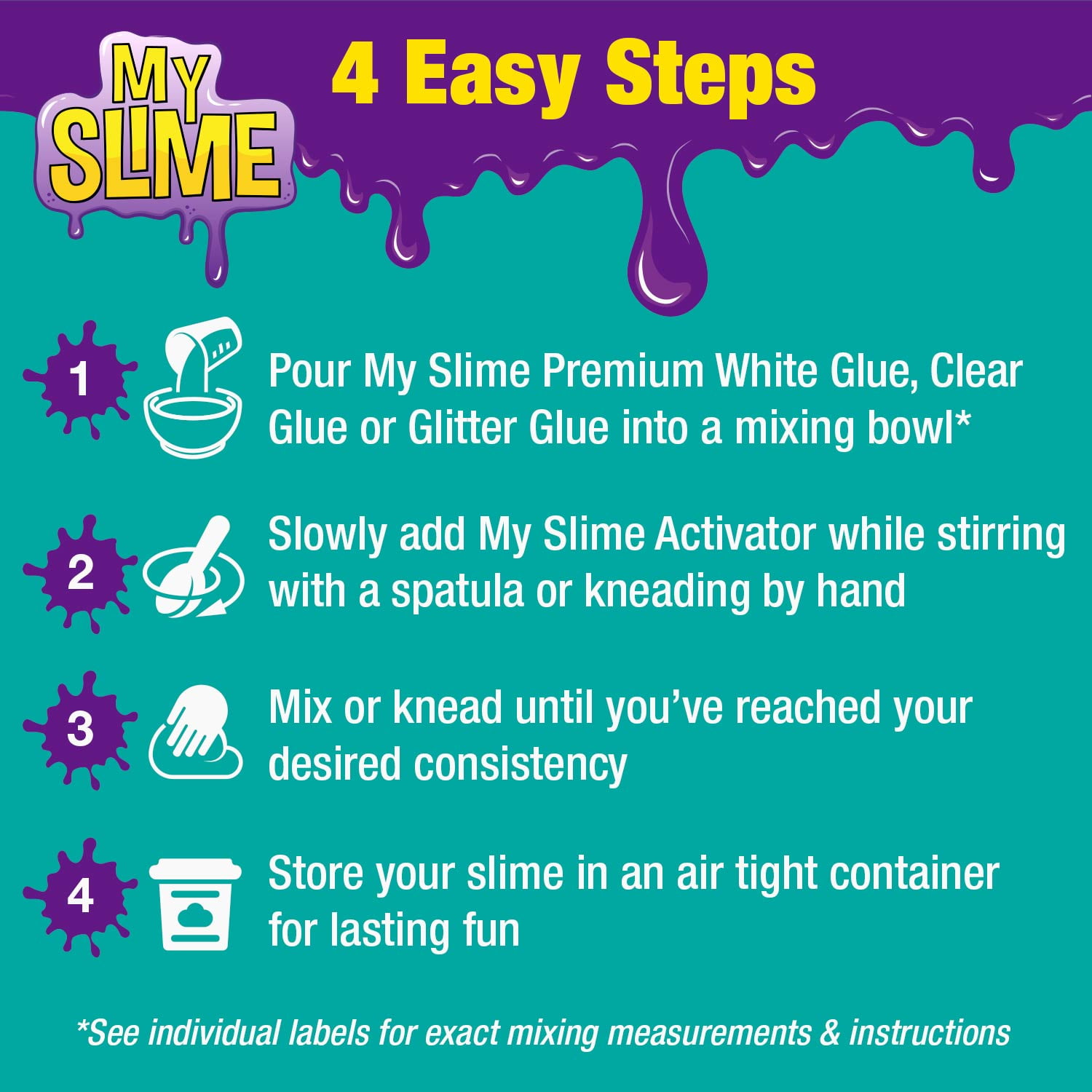 My Slime Activator Solution Half Gallon Make Your Own