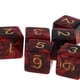 thumbnail image 3 of Dados dorados de seis caras, 16 mm, estándar, 10 unidades, D6 para juegos de D&amp;D Rojo + negro, 3 of 8