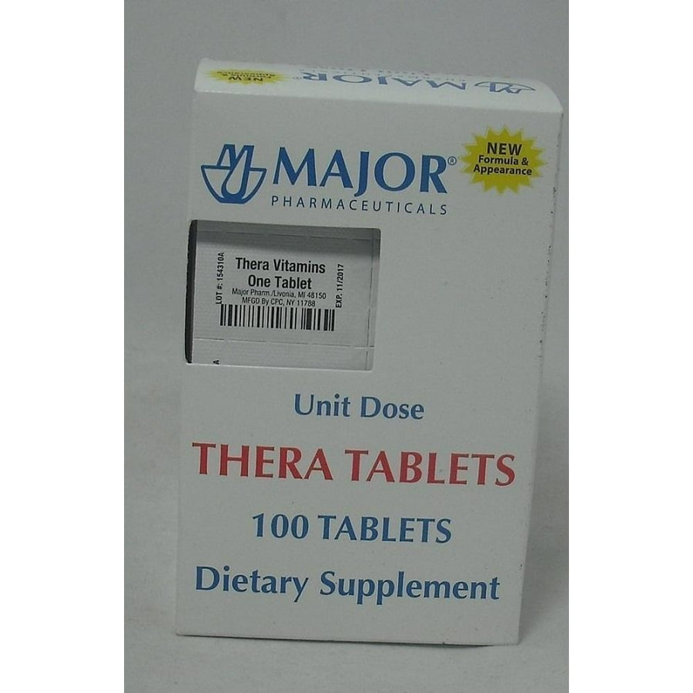 Major Thera Multivitamin Tablets, 100 Count