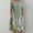 Green, variant on Babysbule Womens Summer Dresses, Women's Summer Casual Round Neck Short Sleeve Folding Floral Printed Dresses