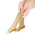 thumbnail image 2 of LNFINTDO 3 Pairs Zipper Compression Socks Women Support Stockings with Open Toe Toeless, 2 of 5