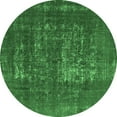 thumbnail image 1 of Ahgly Company Indoor Round Oriental Emerald Green Industrial Area Rugs, 8' Round, 1 of 4