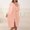 #0137-Pink, variant on Long Hooded Solid Color Hooded Bathrobe for Womens Robes Regular Wear Robe Nightgown Sleepwear
