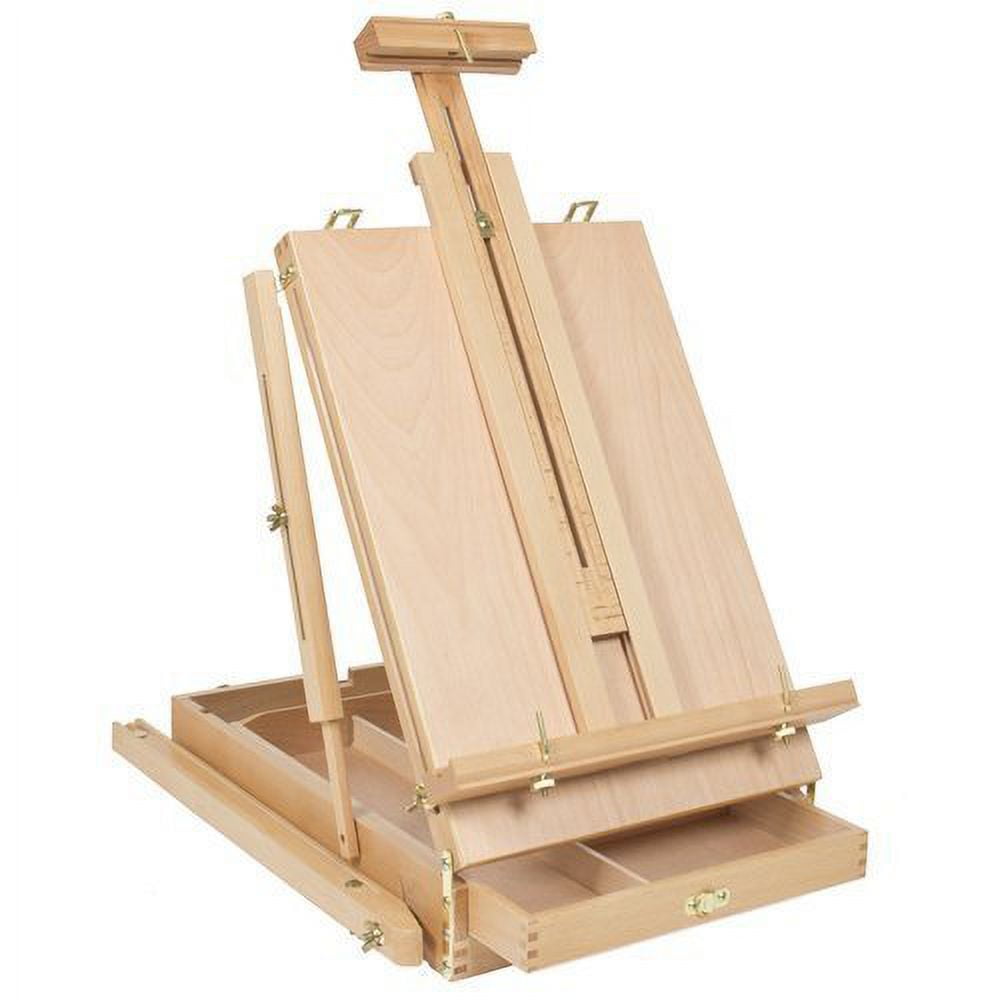 French Style Portable Tripod/Desktop Wooden Artist Easel w/ Carry Strap