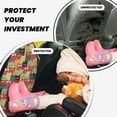 thumbnail image 4 of Gaeub Cute Cartoon Cat Print Anti-Kick Storage Mat for Car Seats 2 Pcs, Car Kick Mats with 3 Pocket Protector, Essential Car Seat Protector for Child Car Seat,Car Seat Protector, 4 of 8