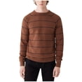 thumbnail image 1 of Frank & Oak Chandail à Rayures Col Rond pour Hommes, Noir, Moyen, 1 of 1