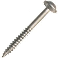 Kreg SML-C2-250 Pocket Hole Screw, NO 8, Coarse Threaded, 2 in L, Steel, Zinc