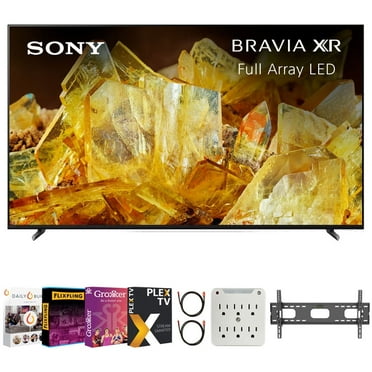 Sony XR65X90L Bravia XR 65" X90L 4K HDR Full Array LED Smart TV (2023 Model) Bundle with Premiere Movies Streaming   37-100 Inch TV Wall Mount   6-Outlet Surge Adapter   2X 6FT 4K HDMI 2.0 Cable