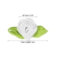 thumbnail image 2 of Uxcell 15mm Tiny Satin Ribbon Rose Fabric Flowers Embellishments Rosettes Applique White 50 Pcs, 2 of 6