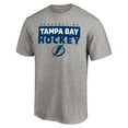 thumbnail image 2 of Men's Heathered Gray Tampa Bay Lightning Gain Ground T-Shirt, 2 of 4