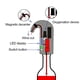 thumbnail image 3 of Cateissary Vertedor de vino eléctrico de 4W, aireador de vino, vertedor portátil, decantador de vino instantáneo, dispensador automático de un toque, Barra de herramientas rojo Cateissary HA008295-01B, 3 of 6