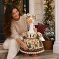 thumbnail image 7 of PYURTEP Christmas Porch Goose Outfits, 23 inch Reindeer Clothing Suit, Decorative Reusable Goose Outfits for Statue Yard Lawn Patio Christmas Decor, 7 of 7