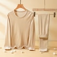 thumbnail image 2 of Women's Autumn Winter Warmth Enhancing Sweater And Long Pants Set With For Extra Insulation, 2 of 5