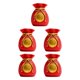 thumbnail image 1 of Billuyoard Red Flower Vase Home Decor Lucky Piggy Bank Shape Party Bag Craft Money Type2 NO2, 1 of 1