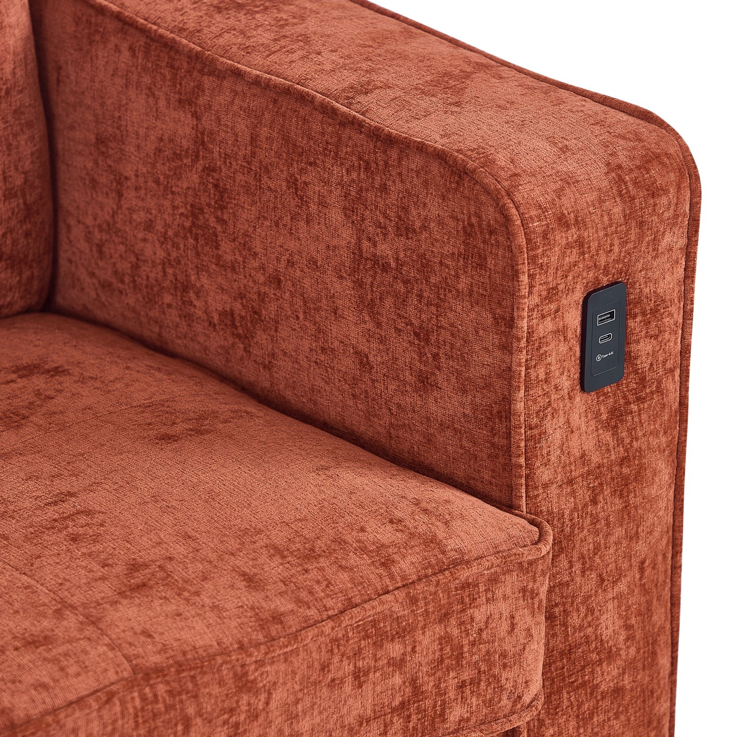Gewnee Loveseat Sofa, 82.6"Mid Century Modern Couches for Living Room, Small Couches for Small Spaces Love Seat Sofa Couches with Wooden Legs, Bedroom Small Couch
