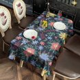 thumbnail image 3 of Pioneer Flower Floral Print Pattern Rectangle Tablecloth 60"x102",Waterproof Polyester Rectangle Table Cloth, Wipeable Spillproof Polyester Tablecloth for Dining, Camping, Indoor and Outdoor, 3 of 6