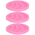 thumbnail image 3 of 3pcs Feather Pattern Silicone Molds DIY Chocolate Cake Fondant Backing Mould Tool, 3 of 14