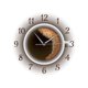 thumbnail image 1 of Reloj de cuarzo simple y silencioso de estilo moderno con diseño de taza de café y fondo for decoración del hogar., 1 of 6