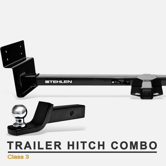 Stehlen 733469492344 Universal Class 3 Trailer Hitch Receiver 2" with Loaded Ball Mount For RV with Frames Up To 72" Wide