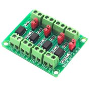 4 Channel Control Board Featuring Optocoupler Isolation And Output Levels Selection For Electronic Components