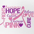 thumbnail image 2 of CafePress - Breast Cancer Words - Adjustable Unisex Printed Trucker Hat with Mesh Back, 2 of 10
