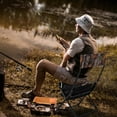thumbnail image 3 of Costway Folding Hunting Chair Foldable Portable Fishing Stool with Storage Pocket, 3 of 10