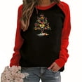 thumbnail image 2 of Summer Savings Clearance! Long Sleeve Shirts for Women Womens Christmas Shirts Long Sleeve Casual Pullover Crew Neck Fall Tops Buffalo Plaid Fashion Sweatshirts Xmas Tee Blusas de Mujer Elegantes, 2 of 5