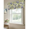 thumbnail image 6 of Purple Hydrangeas Curtain Valances for Windows, Spring Floral Green Leaf Countryside Kitchen Valance Window Treatment, Light Filtering Block Curtains for Bathroom/Bedroom/Living Room 54'' x 18'', 6 of 9