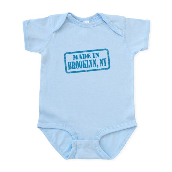 CafePress - MADE IN BROOKLYN Infant Bodysuit - Baby Light Bodysuit, Size Newborn - 24 Months