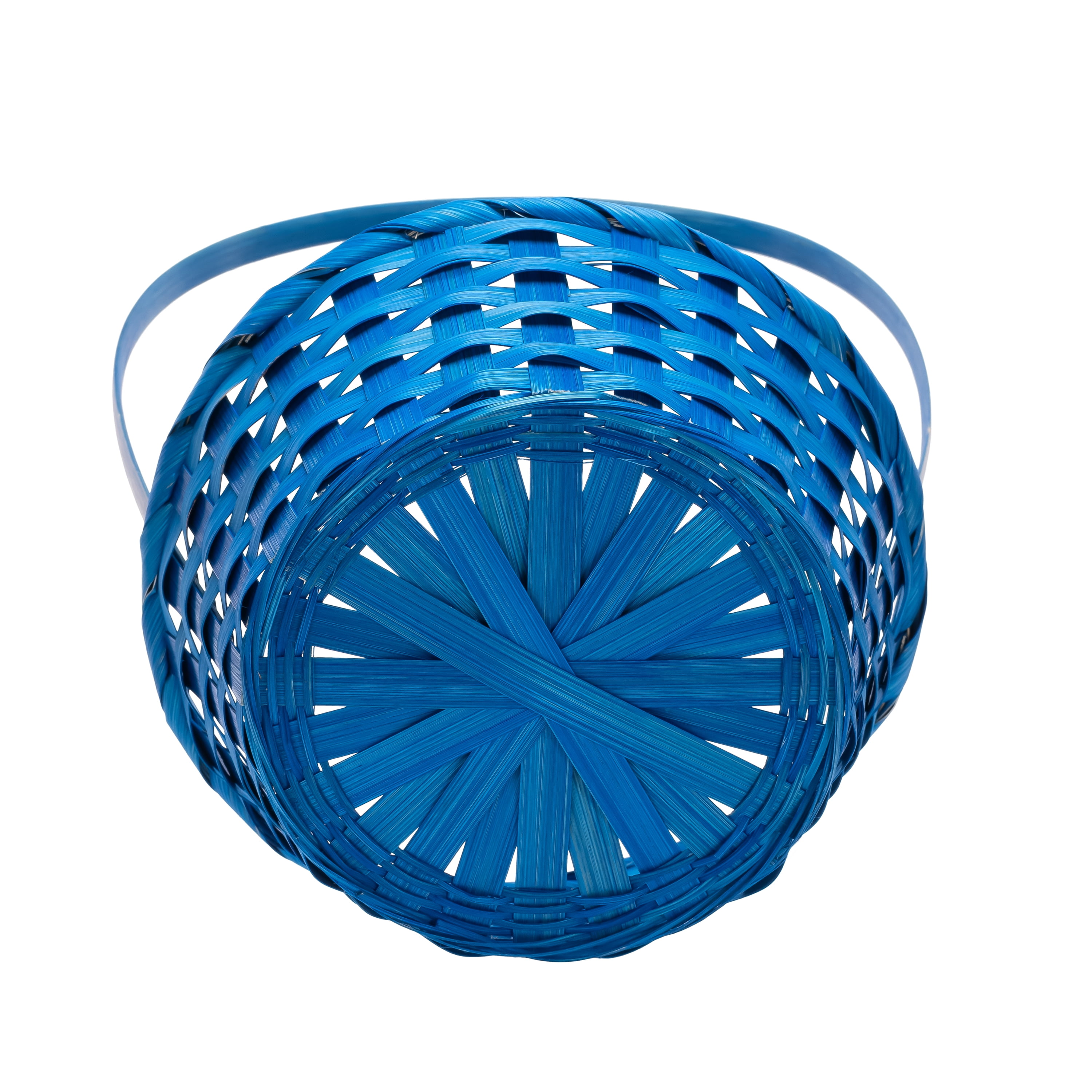Way To Celebrate! Small Bamboo Easter Basket, Blue