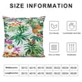 thumbnail image 5 of Creowell Tropical Print Pineapple Palm Trees Square Pillow Cover Case for Cushions Sofa Bed Outdoor Decoration - 1PC 12x12in, 5 of 5