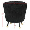 thumbnail image 7 of SAFAVIEH Oriana 18" Diameter Retro Ottoman, Multiple Colors, 7 of 7